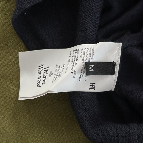 Vivienne Westwood Navy cardigan size Medium, more like Small - Picture 2 of 4